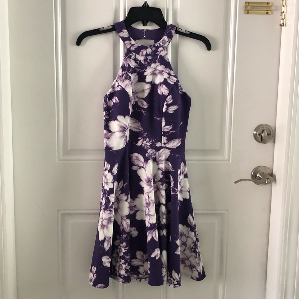 Jodi Kristopher Mini Dress Lace/ Up Back